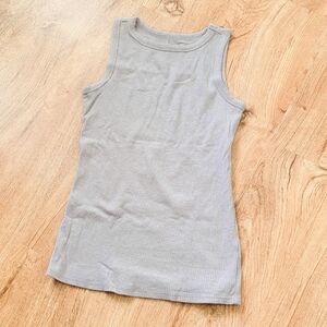 Neutral Tan Ribbed Tank Top Size XS